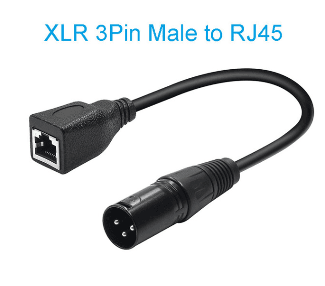 3pin XLR Male to RJ45 Female — image 1