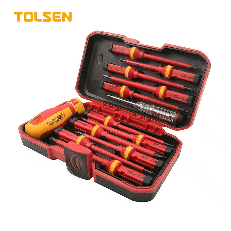 13 PCS INSULATED SCREWDRIVER SET TOLSEN 1000V — image 1