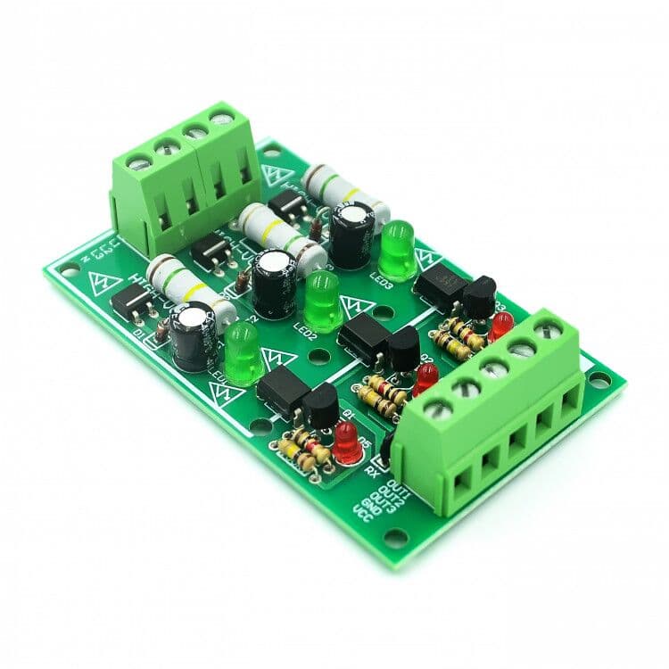 3 Channel AC 220V Optocoupler Isolation Module — image 1