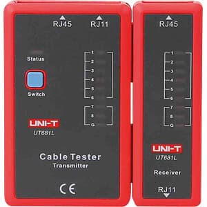 UT681L Cable tester for RJ11 and RJ45 — image 1