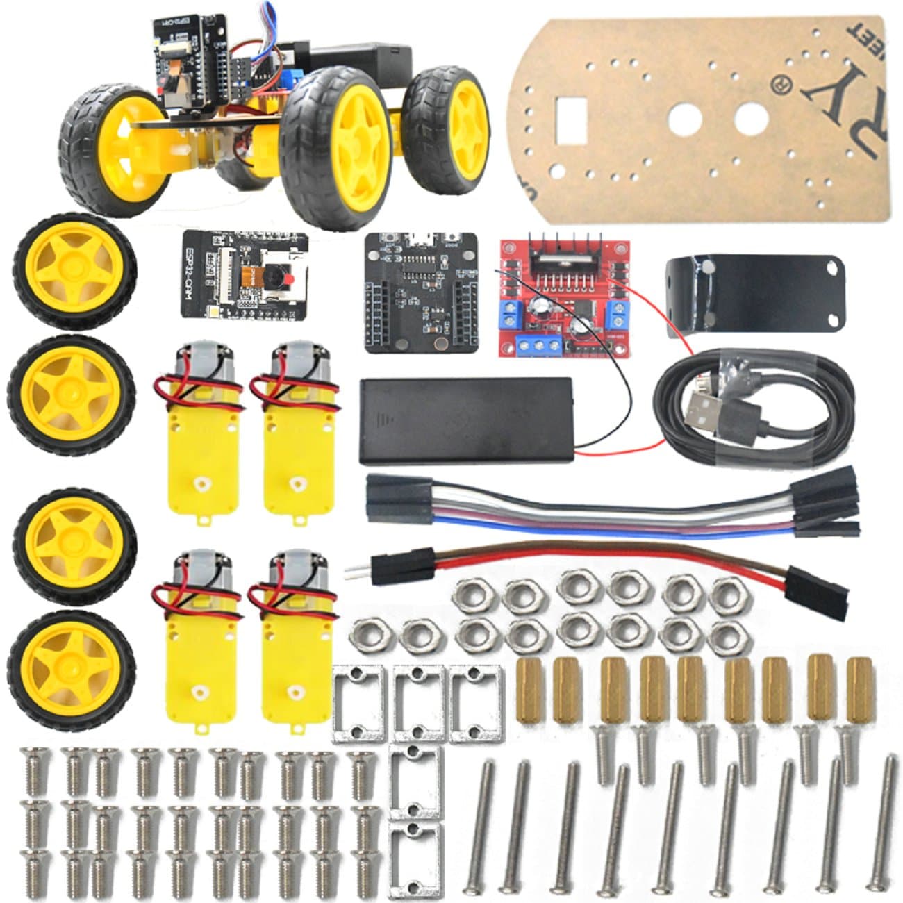 ESP32 Cam 4WD Smart Robot Car Kit — image 1
