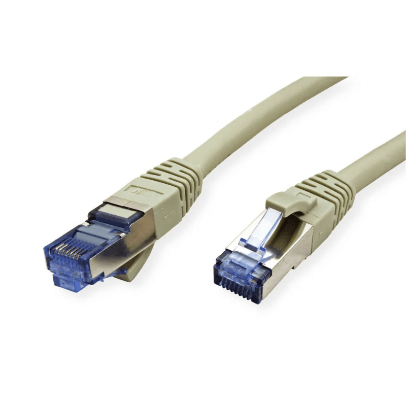 VALUE S/FTP Patch Cord Cat.6A (Class EA), grey, 0.3 m — image 1
