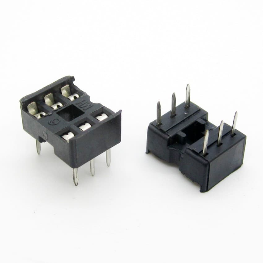  IC DIP Sockets  6pin — image 1