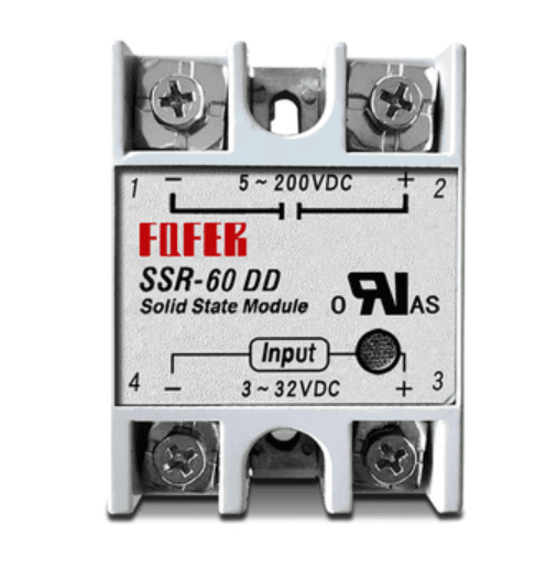 DC-DC Solid State Relay SSR-60DD 60A 3-32VDC to 5-200VDC — image 1