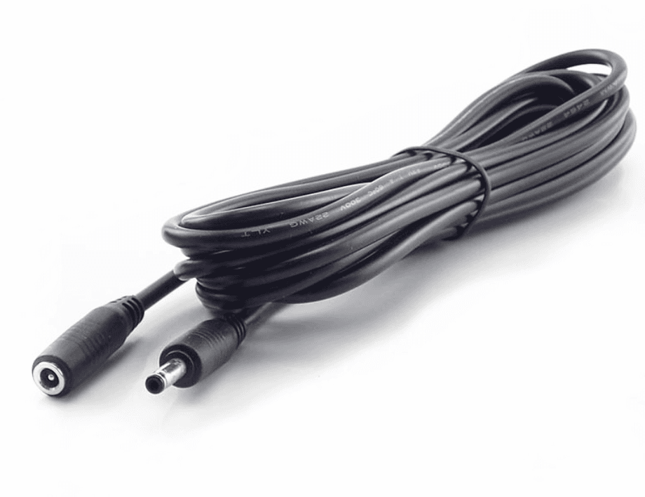 DC 2.1*5.5  male to DC Female cable 3M DC Power Cable Extension — image 1