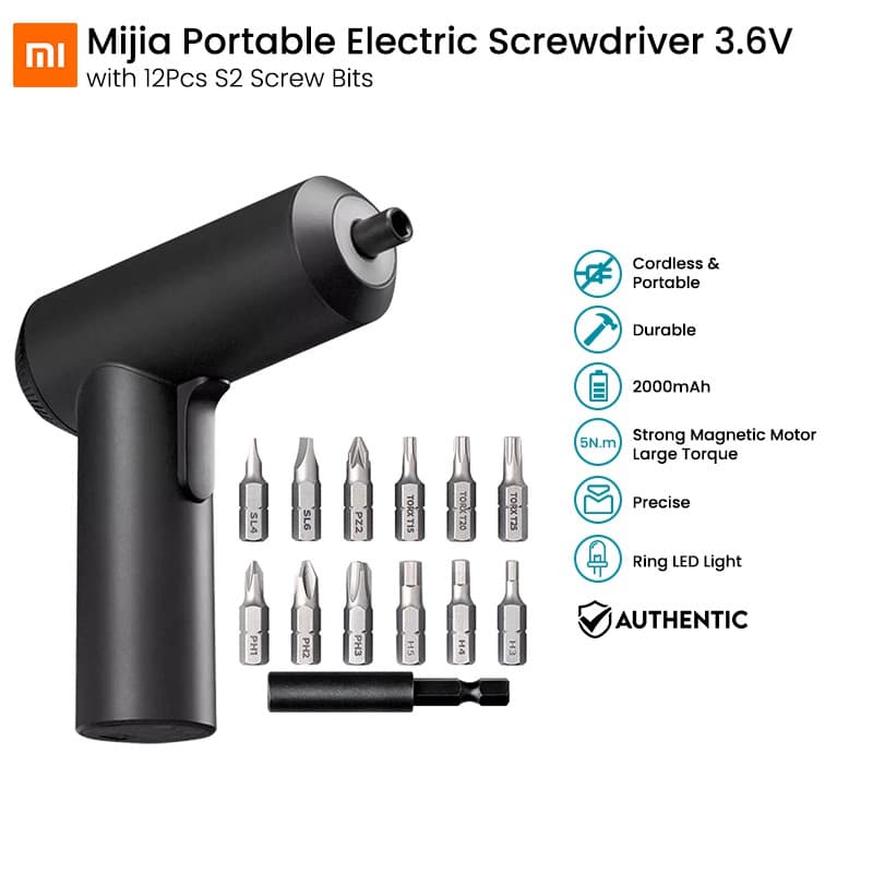  3.6V 2000mAh Cordless Rechargeable Screwdriver — image 1
