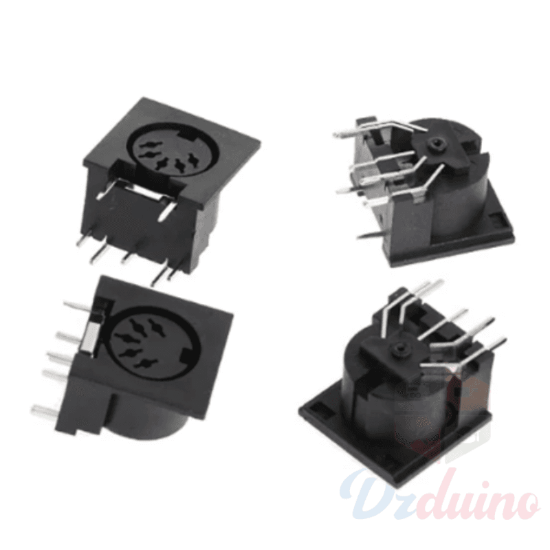 Panel Mount Female Jack DIN Adapter MIDI Cable Connector PCB Panel Mount — image 1