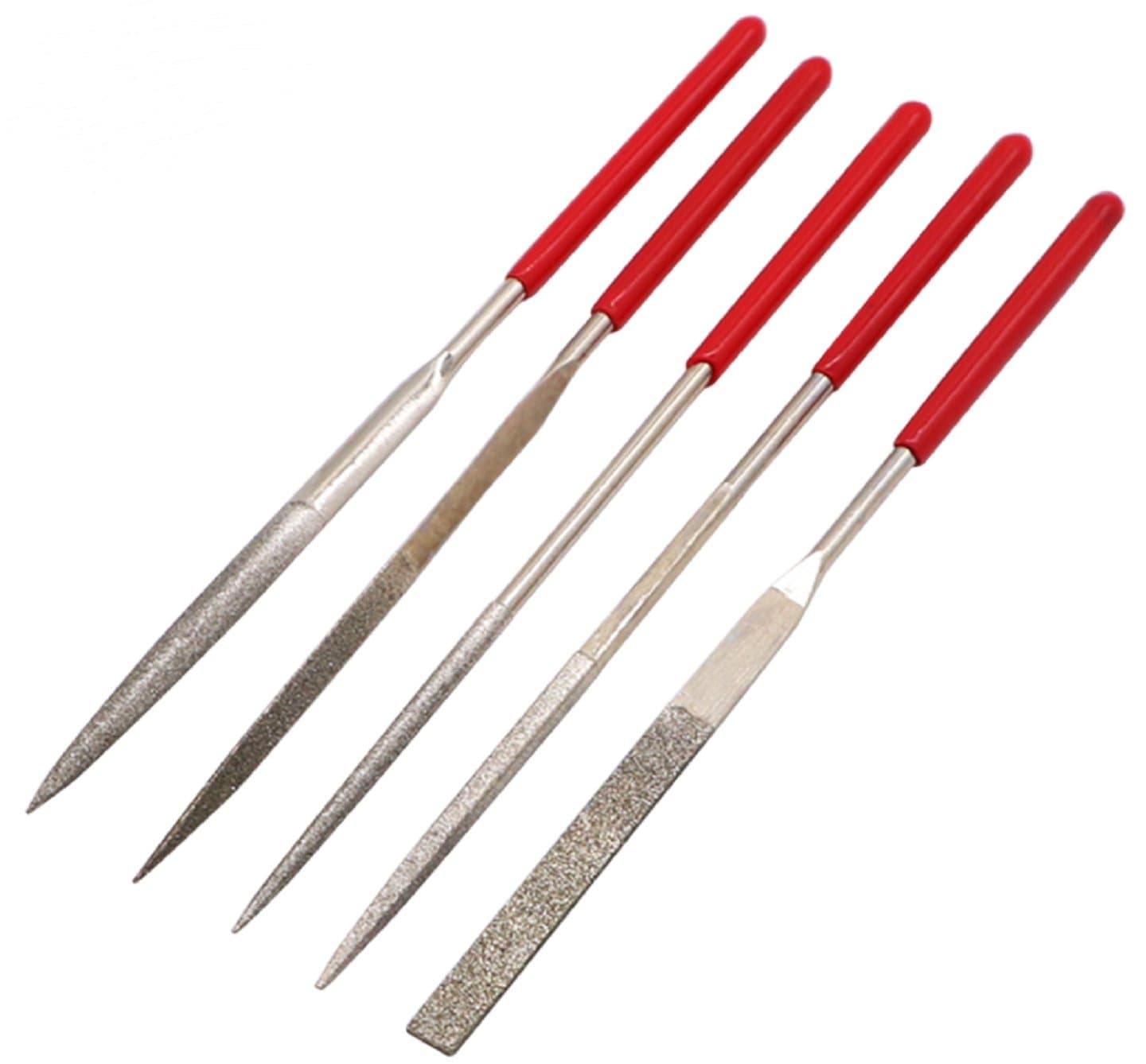 5pcs Diamond File Needle Handle 140X3mm — image 1