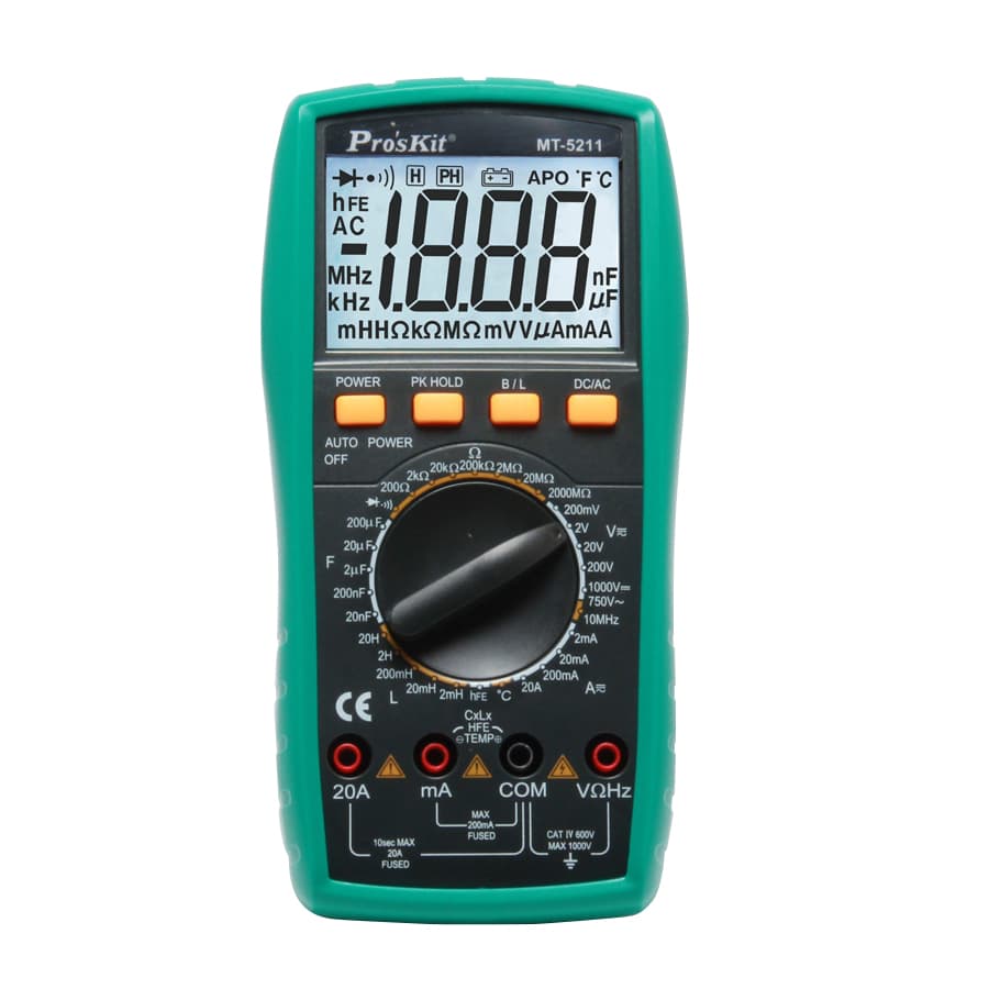 Pro'sKit MT-5211 Digital LCR Multimeter, 3-1/2" — image 1