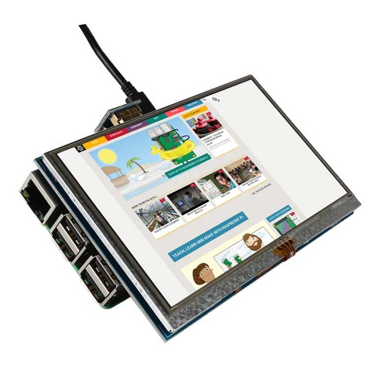 5 Inch 800x480 HDMI Touch LCD Display for Raspberry   — image 1