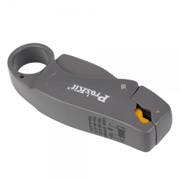 Pro’skit 6PK-322 Rotary Coaxial Stripper RG58/59/6 Gray — image 1