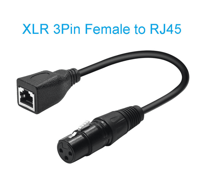 3pin XLR Female to RJ45 Female — image 1