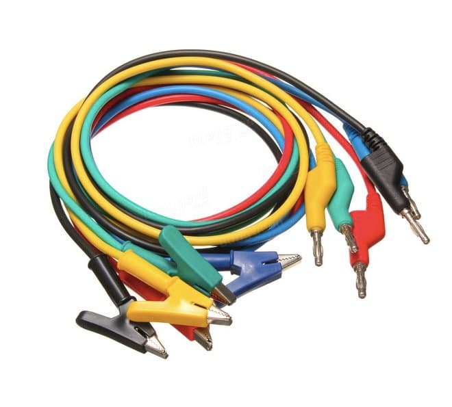 1pcs Cable Banana-Crocodile  100 cm  — image 1