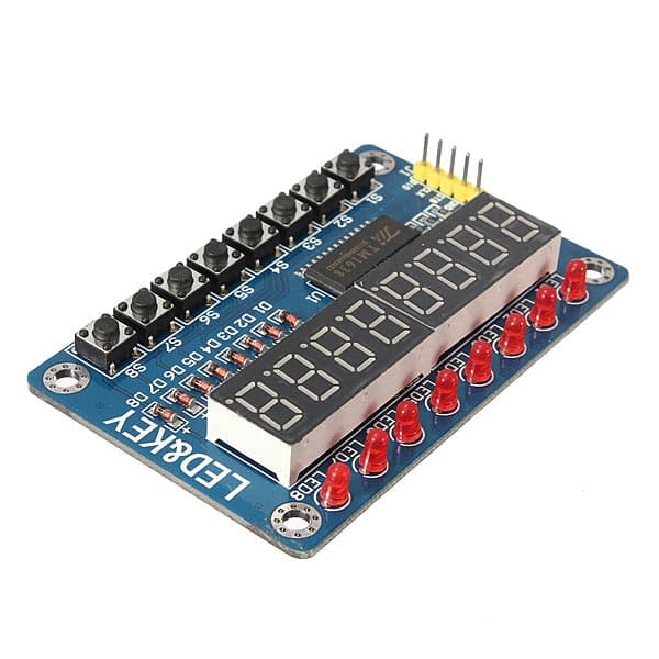 8-Bit Digital LED Tube 8-Bit TM1638 8 Key Display Module For AVR Arduino W — image 1