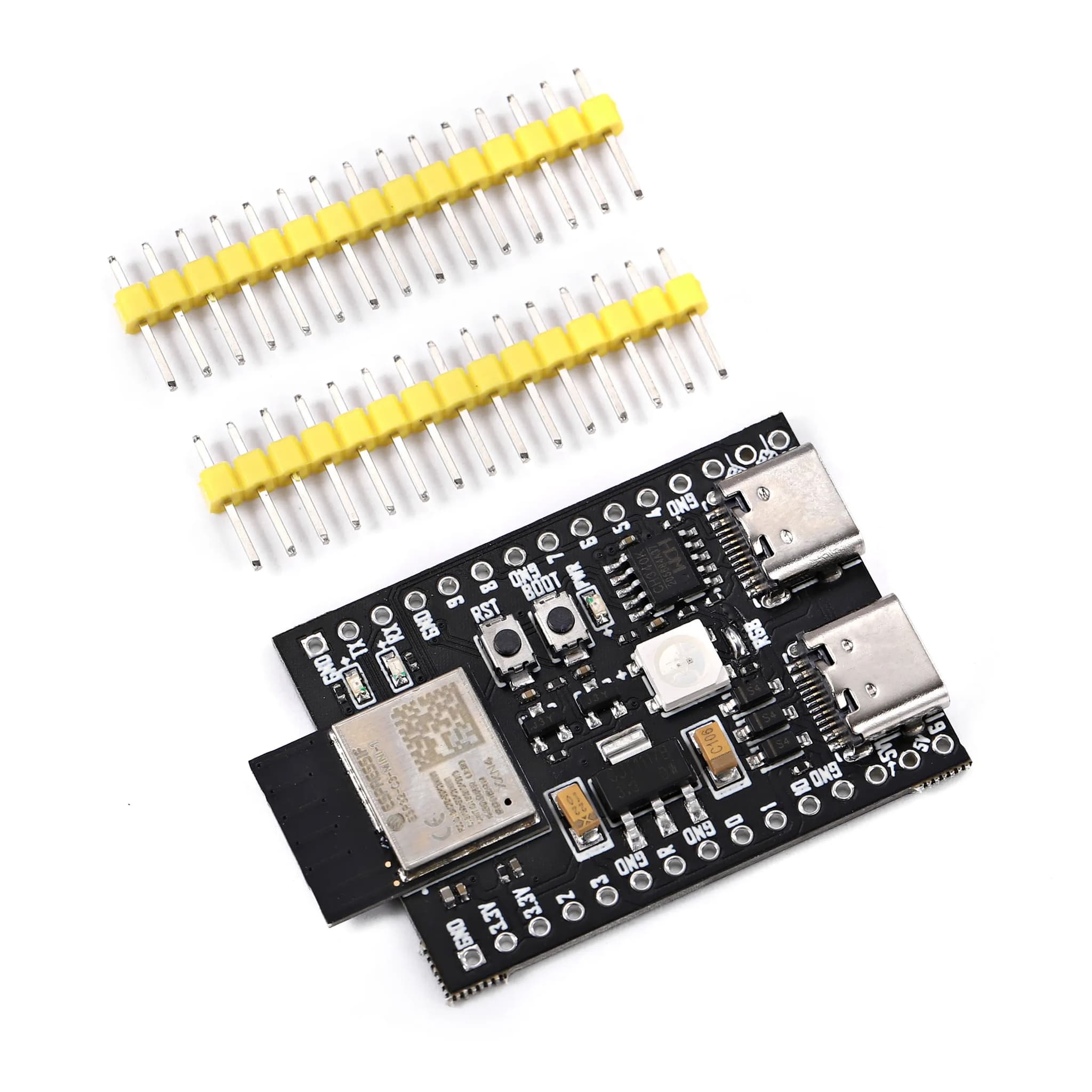 ESP32-C3-Mini-1 Dual Type-C USB Development Board 4Mbit Flash — image 1