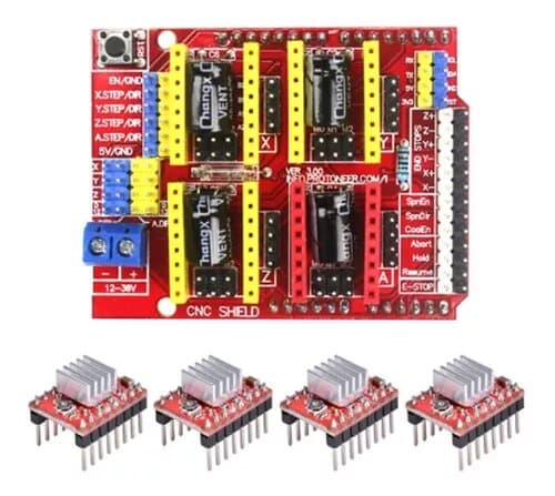 CNC Shield V3 and4 x A4988 Driver — image 1