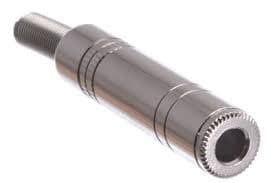  Metal 6.35 mm female 1/4 " stereo jack socket connector — image 1