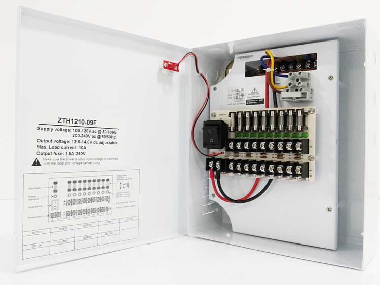 9 Channels Power Supply 12V 10A — image 1
