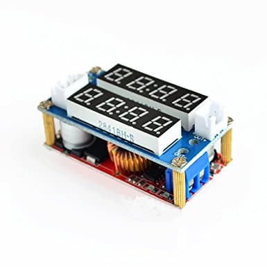 5A Adjustable CC CV Display Step Down Charge Module LED Panel Voltmeter Ammeter  — image 1