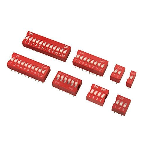 2.54mm  Red DIP Switch DS-05 — image 1