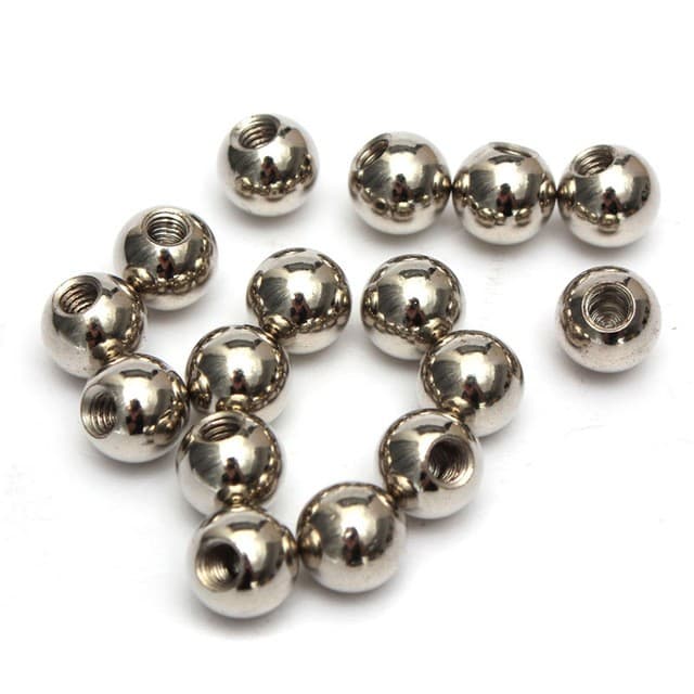 16 x 10mm M4 Threaded Stainless Steel Ball Rod Ends — image 1