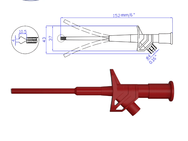Flexible Quick Test Hook 4mm — image 1