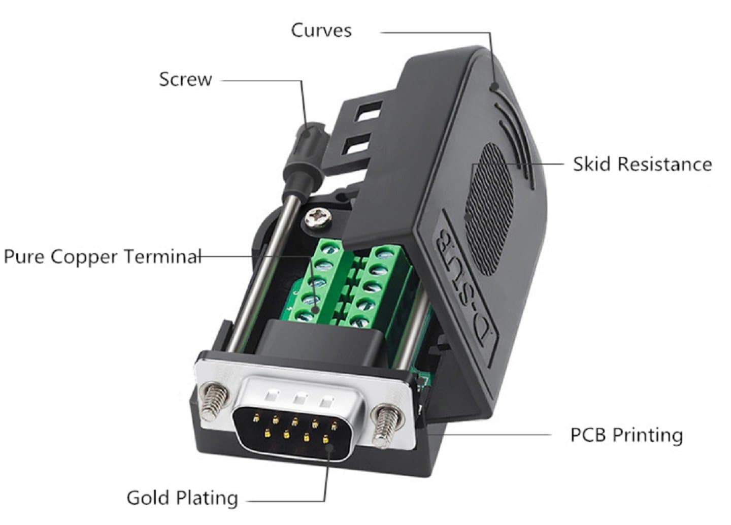 DB9 Connector RS232  Male /Female — image 1