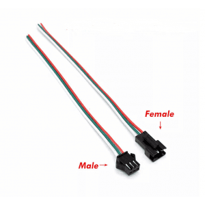 3 pin SM2.54 JST Connector Wire 10cm — image 1