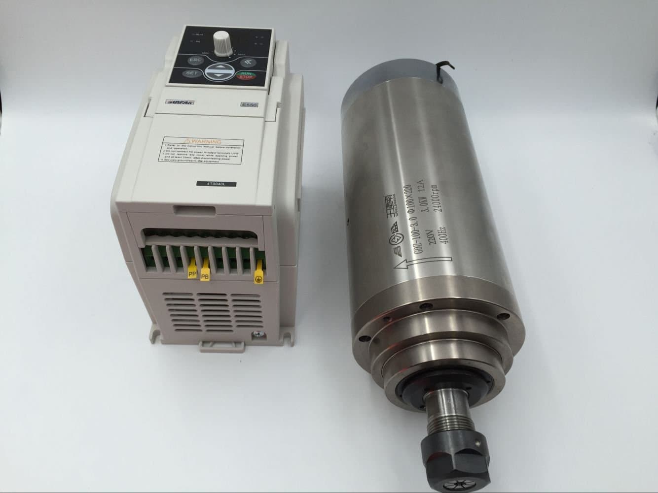 KIT - Spindle Motor  220V / 3KW Water-Cooled, GDZ100-3, ER20 — image 1