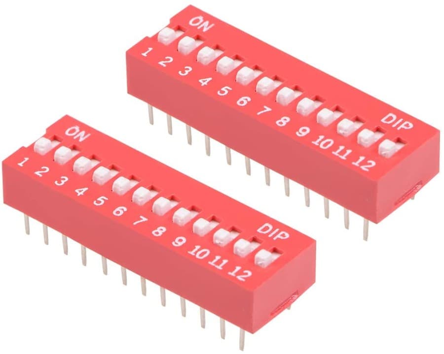 2.54mm  Red DIP Switch DS-10 — image 1