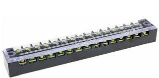 600V 15A TB1520 Dual Row 20 Screw Terminal Block  — image 1