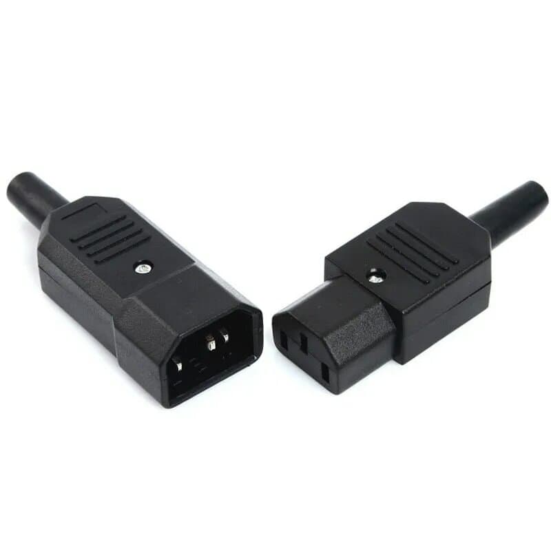 IEC Connector10A 250V 3 pin Male/femele — image 1