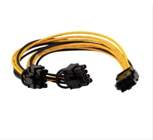 18AWG  PCI-E  Power Splitter Cable 6pin to 2x6+2pin — image 1