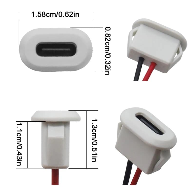Waterproof TYPE-C Female Socket  — image 1