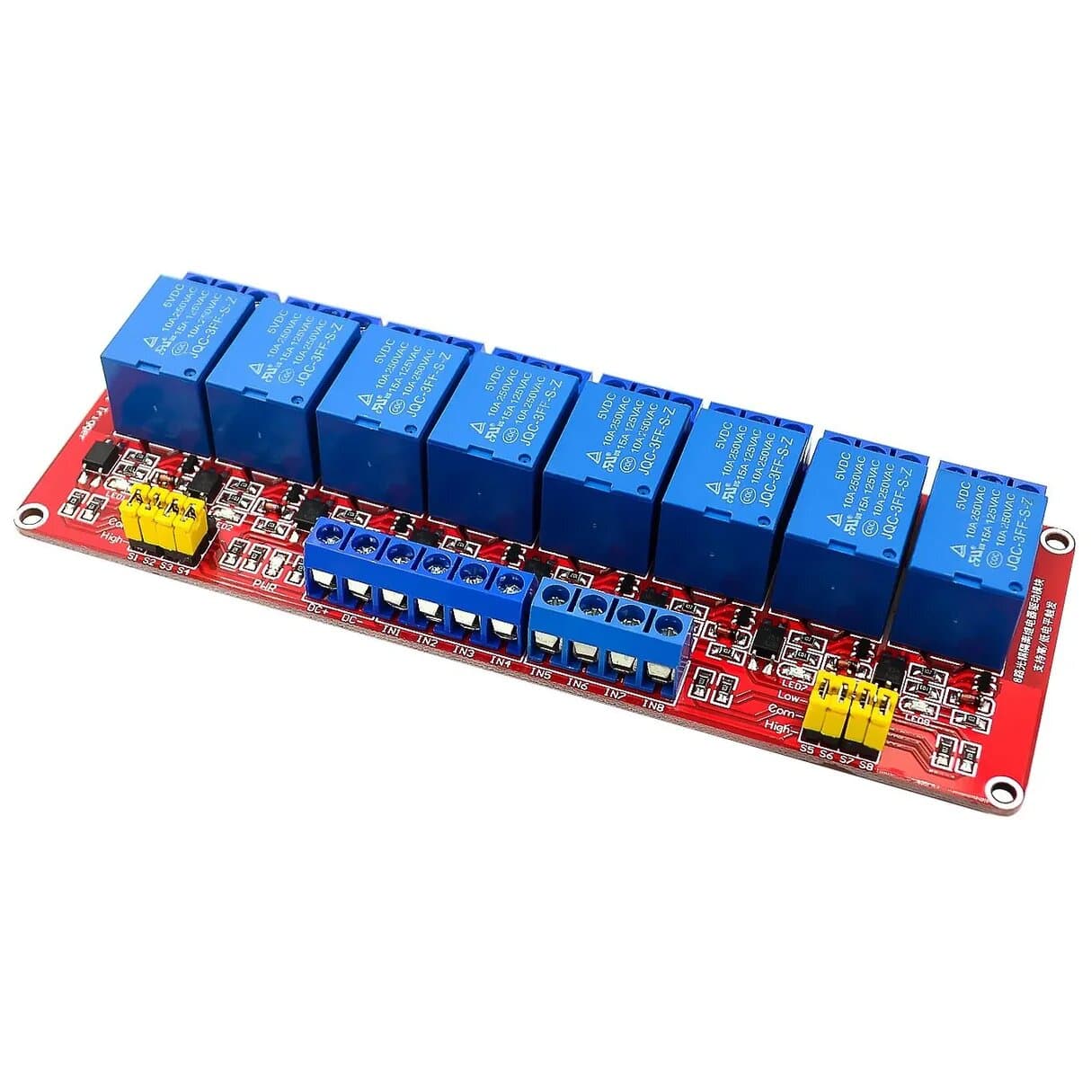 8 Channel Relay Module With Optocoupler 12V — image 1