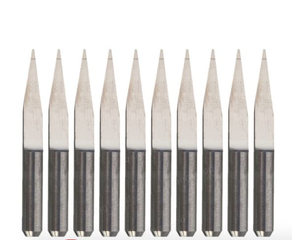 20 Degree 0.4mm Tip 3.175mm Carbide PCB Engraving Bits End Mill Cutter — image 1