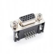 DR15 Female connector right angle - 3 Row — image 1