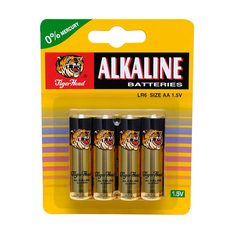 Tiger Head 4XAA Alkaline Battery LR6 1.5V — image 1