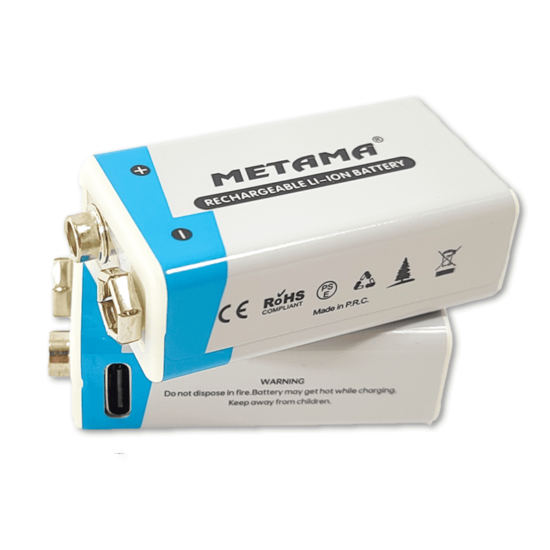 2X9V 1000mAh Type-C USB Battery Li-ion Rechargeable — image 1