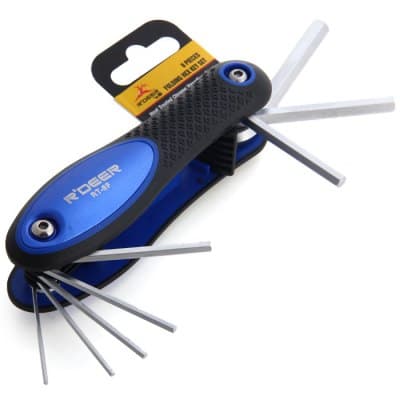 R'DEER RT-8F 8 in 1 Folding Hex Key Set — image 1