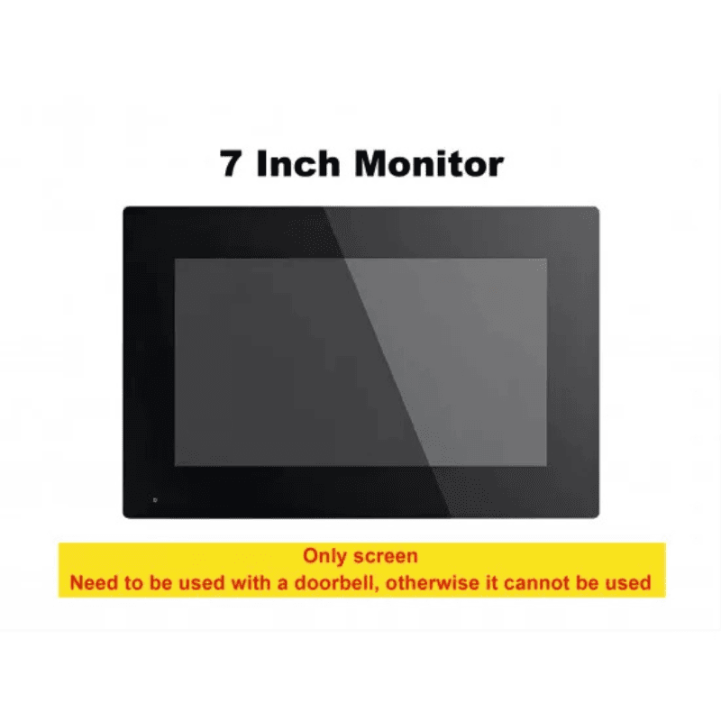 7 Inch White Monitor with Touch Screen For Tuya Smart Hybrid Video Door Phone — image 1