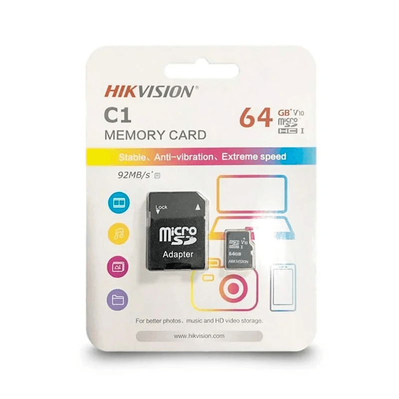 Hikvision 64GB MicroSD Memory Card — image 1