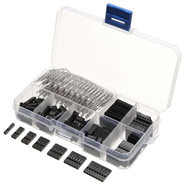 310pcs 2.54mm Male Female Dupont Wire Jumper With Header Connector Housing Kit — image 1