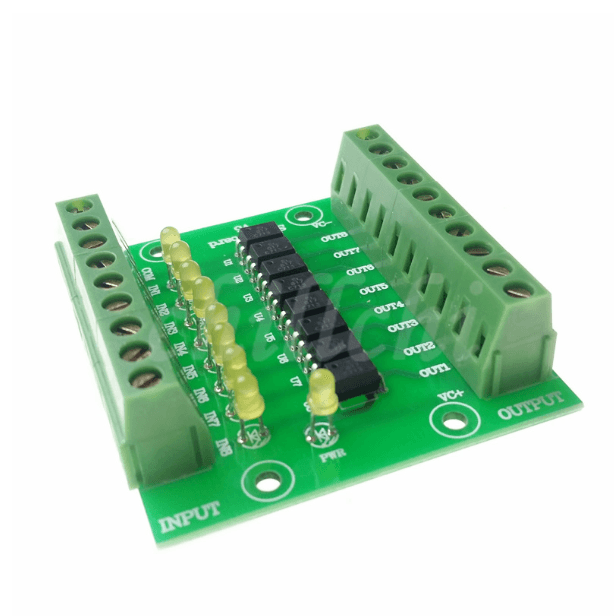24V Input 5V Output Optocoupler Isolation Control Panel 8 Ch — image 1