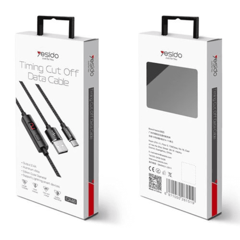 Yesido CA46 Micro USB Data Cable with Timing Cut Off — image 1