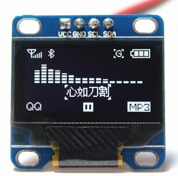 0.96inch  OLED Display Module - SPI/I2C - 128x64 - 4Pin (White)  — image 1