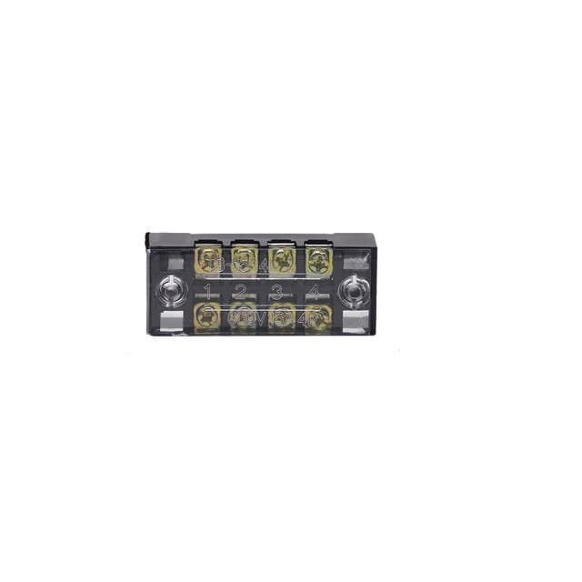 600V 15A TB-1504 Dual Row 4 Screw Terminal Block  — image 1