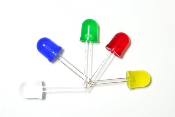 10mm LED  F10 Red, Green, Yellow, Blue, White — image 1