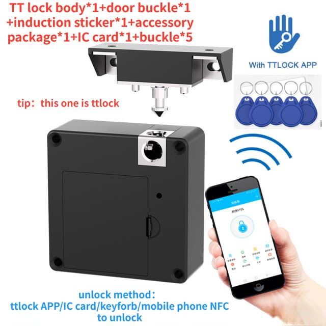 NFC Smart Door Lock 13.56MHZ, TTlock App — image 1