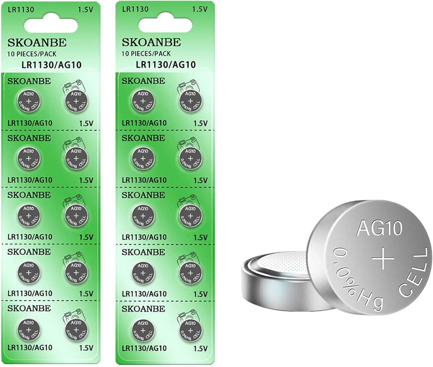 LR1130H AG10 1.5V Watch Battery (1PCS) — image 1